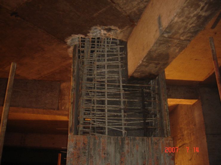 混凝土梁柱加大截